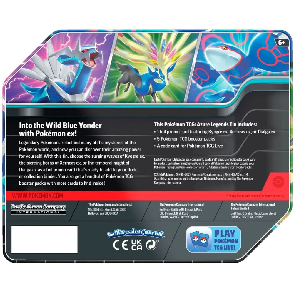 Azure Legends Tin - Xerneas Ex – MMI POKEMON INC